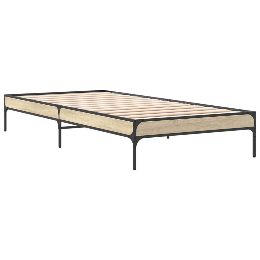 Cadre de lit sans matelas chêne sonoma 90x200 cm - XIOS