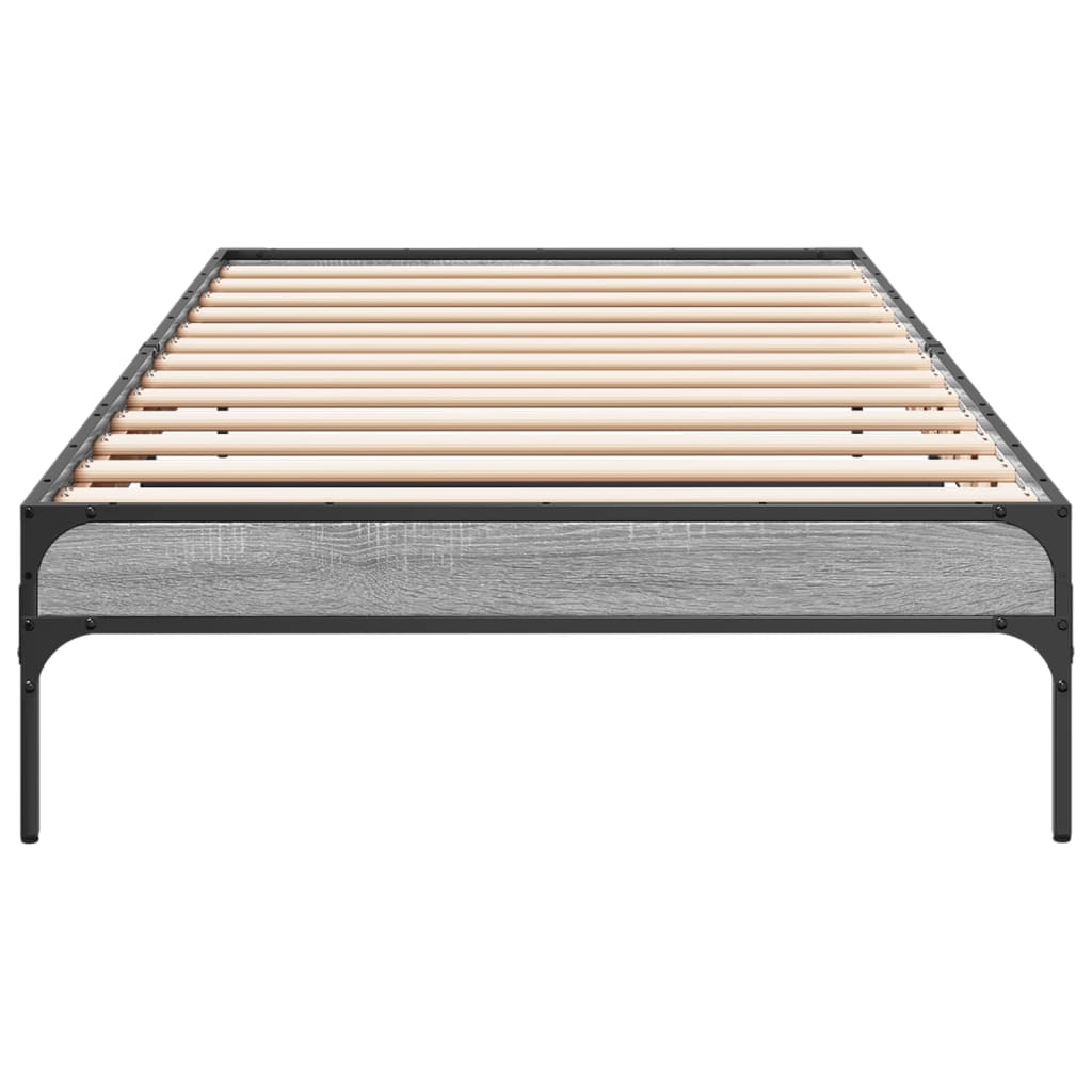 Cadre de lit sans matelas sonoma gris 90x200 cm - XIOS
