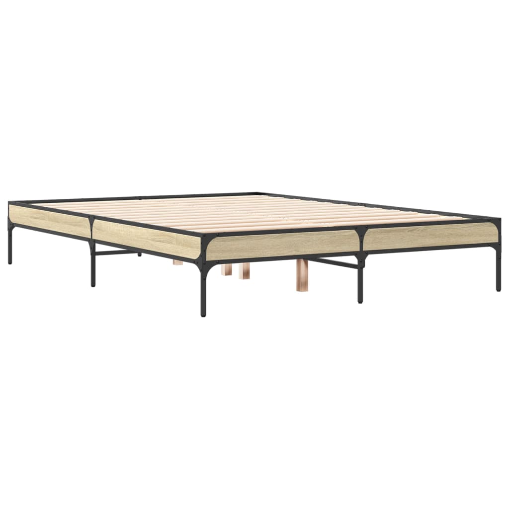 Cadre de lit sans matelas chêne sonoma 135x190 cm - XIOS