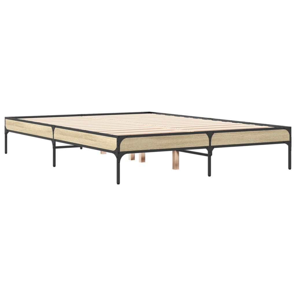 Cadre de lit sans matelas chêne sonoma 120x190 cm - XIOS