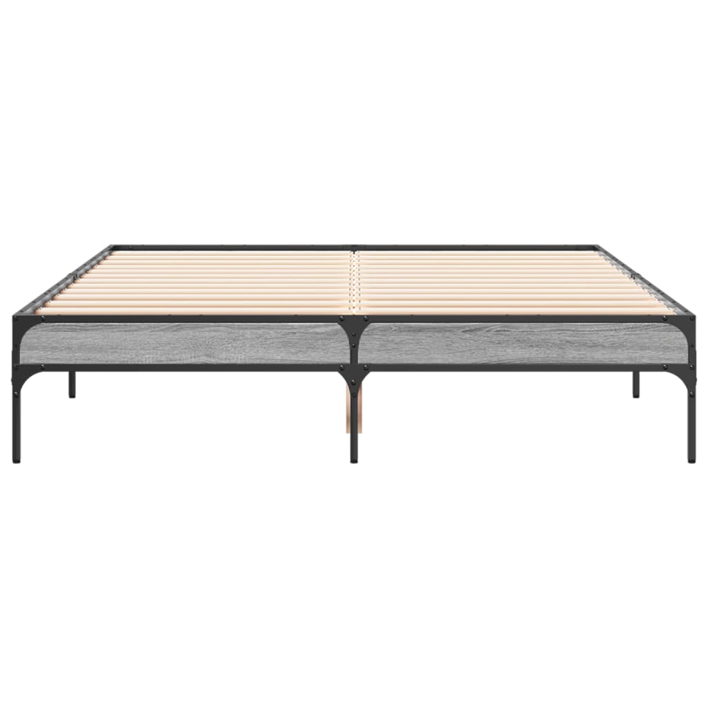 Cadre de lit sans matelas sonoma gris 120x190 cm - XIOS