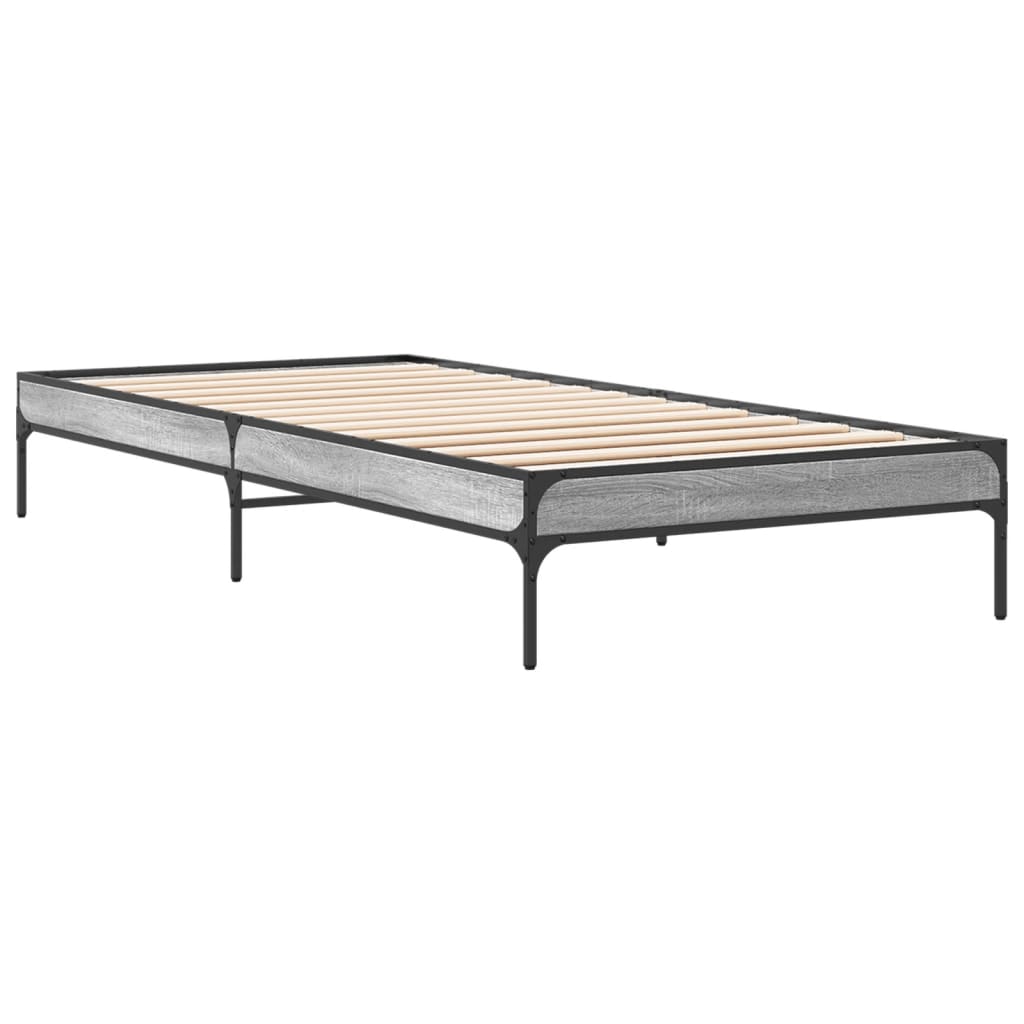 Cadre de lit sans matelas sonoma gris 90x190 cm - XIOS