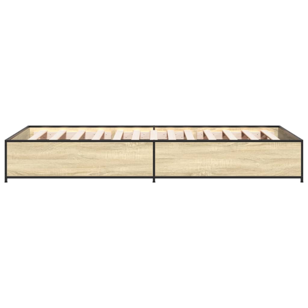Cadre de lit sans matelas chêne sonoma 100x200 cm - XIOS
