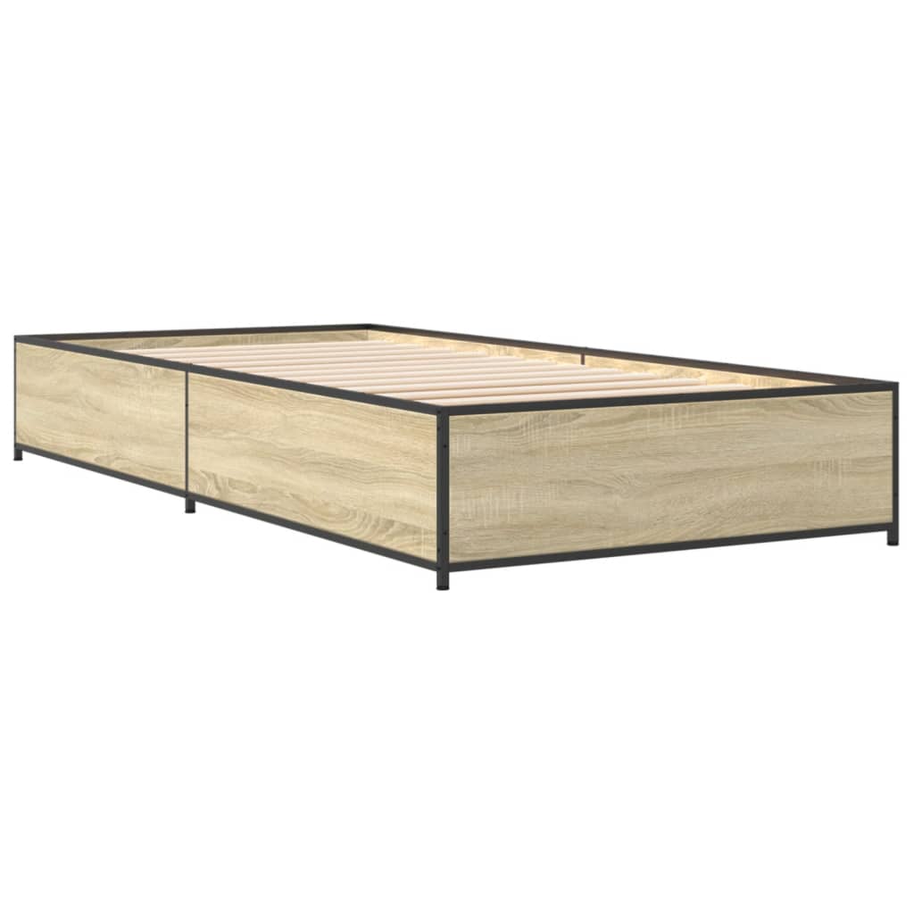 Cadre de lit sans matelas chêne sonoma 100x200 cm - XIOS