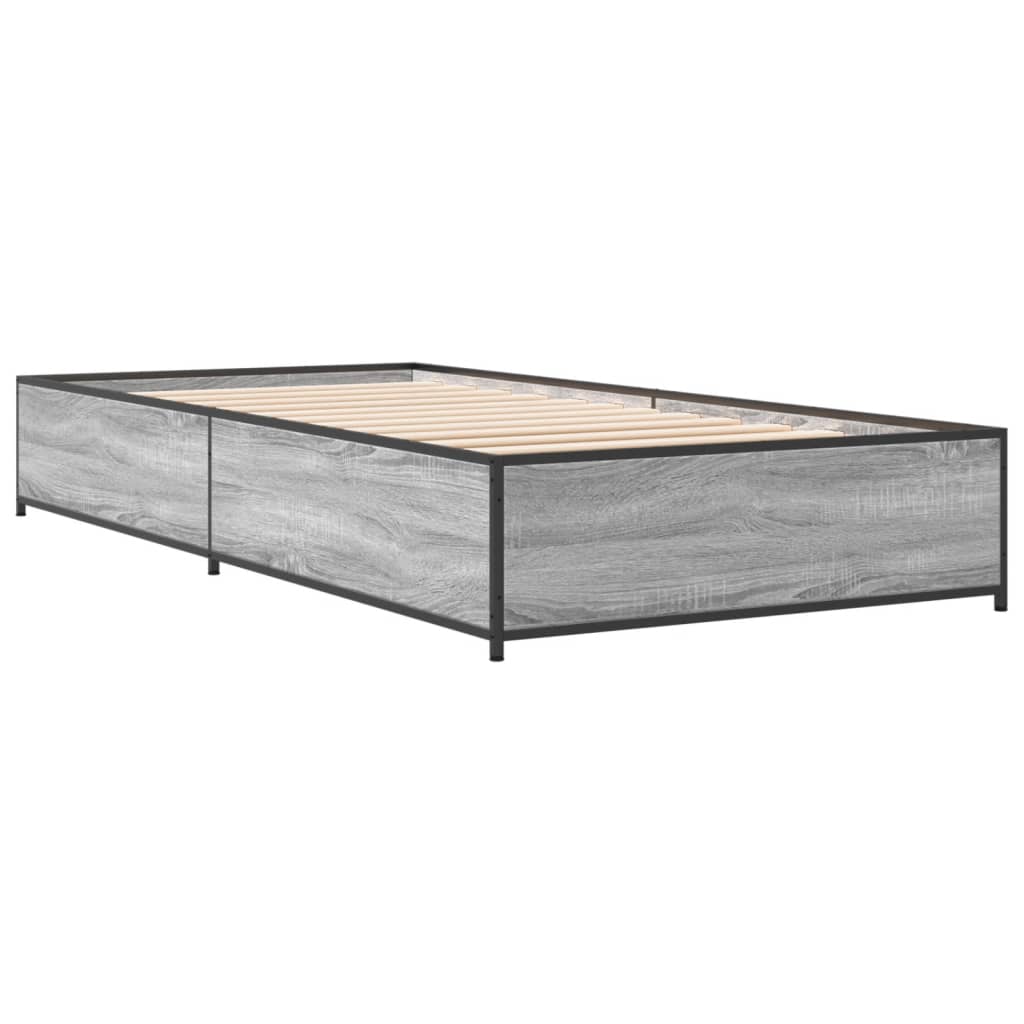 Cadre de lit sans matelas sonoma gris 90x200 cm - XIOS