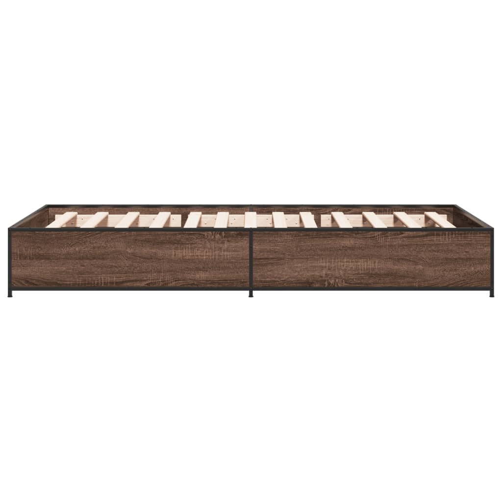 Cadre de lit sans matelas chêne marron 90x190 cm - XIOS