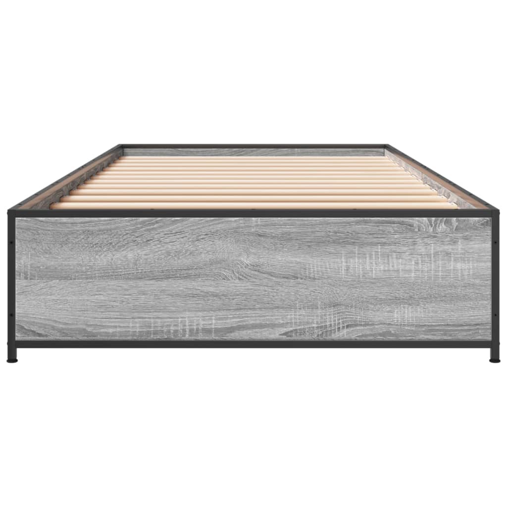 Cadre de lit sans matelas sonoma gris 75x190 cm - XIOS