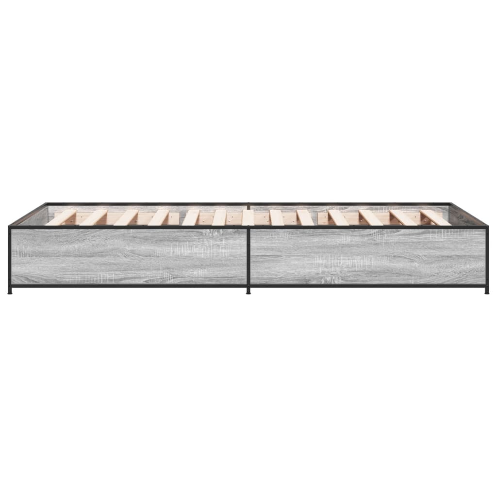 Cadre de lit sans matelas sonoma gris 75x190 cm - XIOS