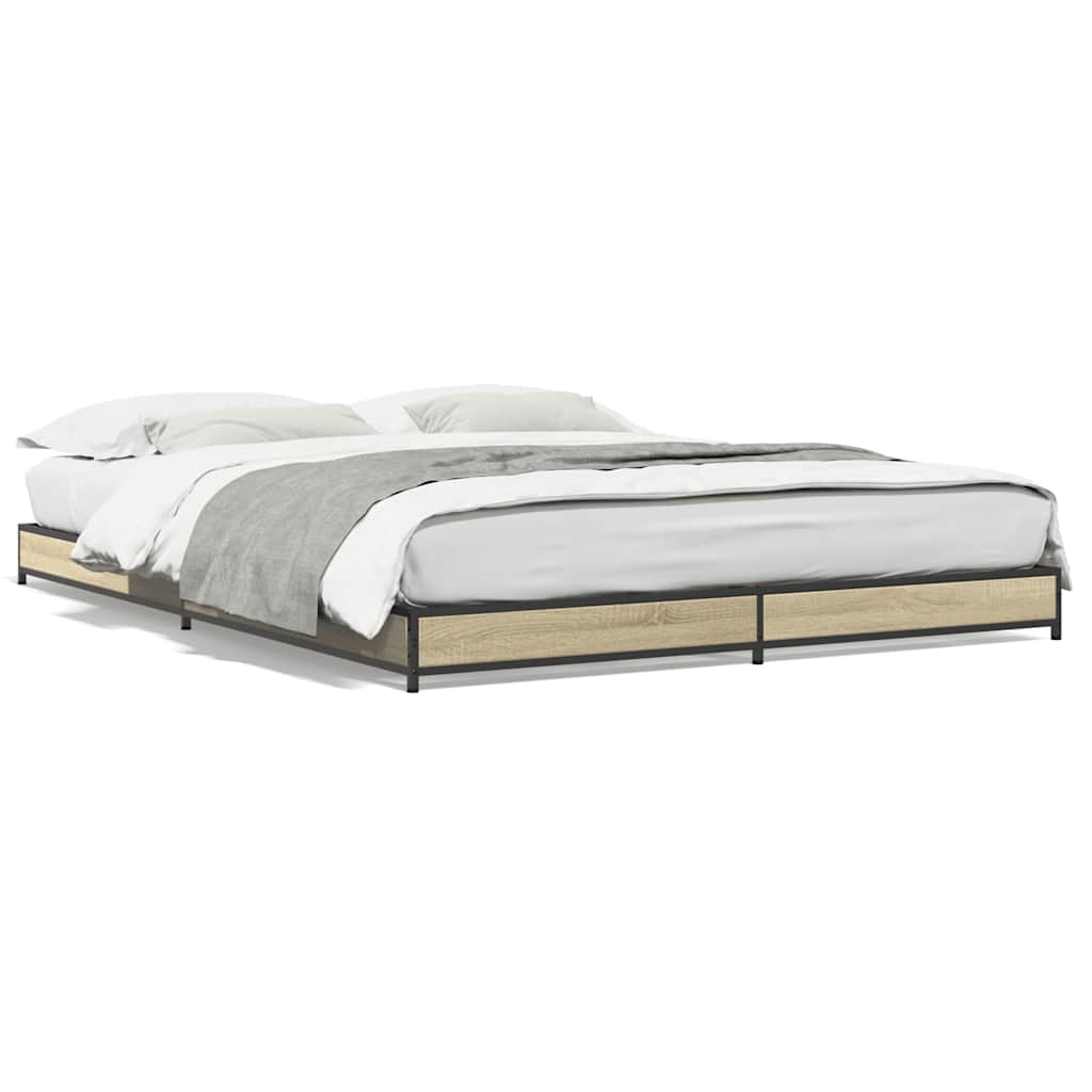 Cadre de lit sans matelas chêne sonoma 120x200 cm - XIOS
