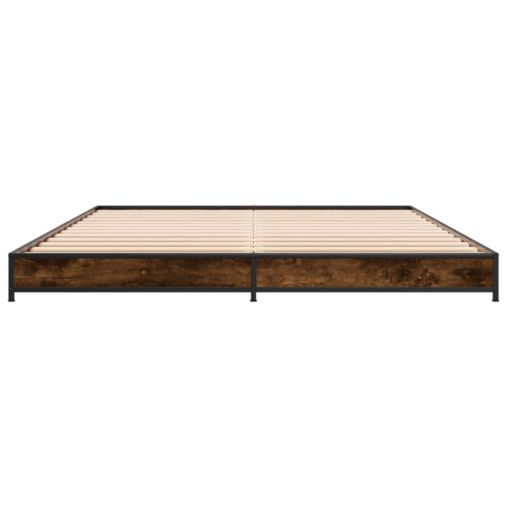 Cadre de lit sans matelas chêne fumé 120x200 cm - XIOS