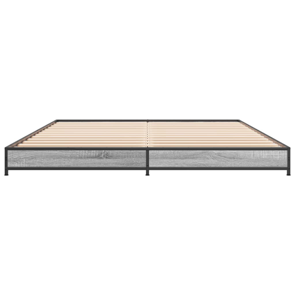 Cadre de lit sans matelas sonoma gris 120x200 cm - XIOS