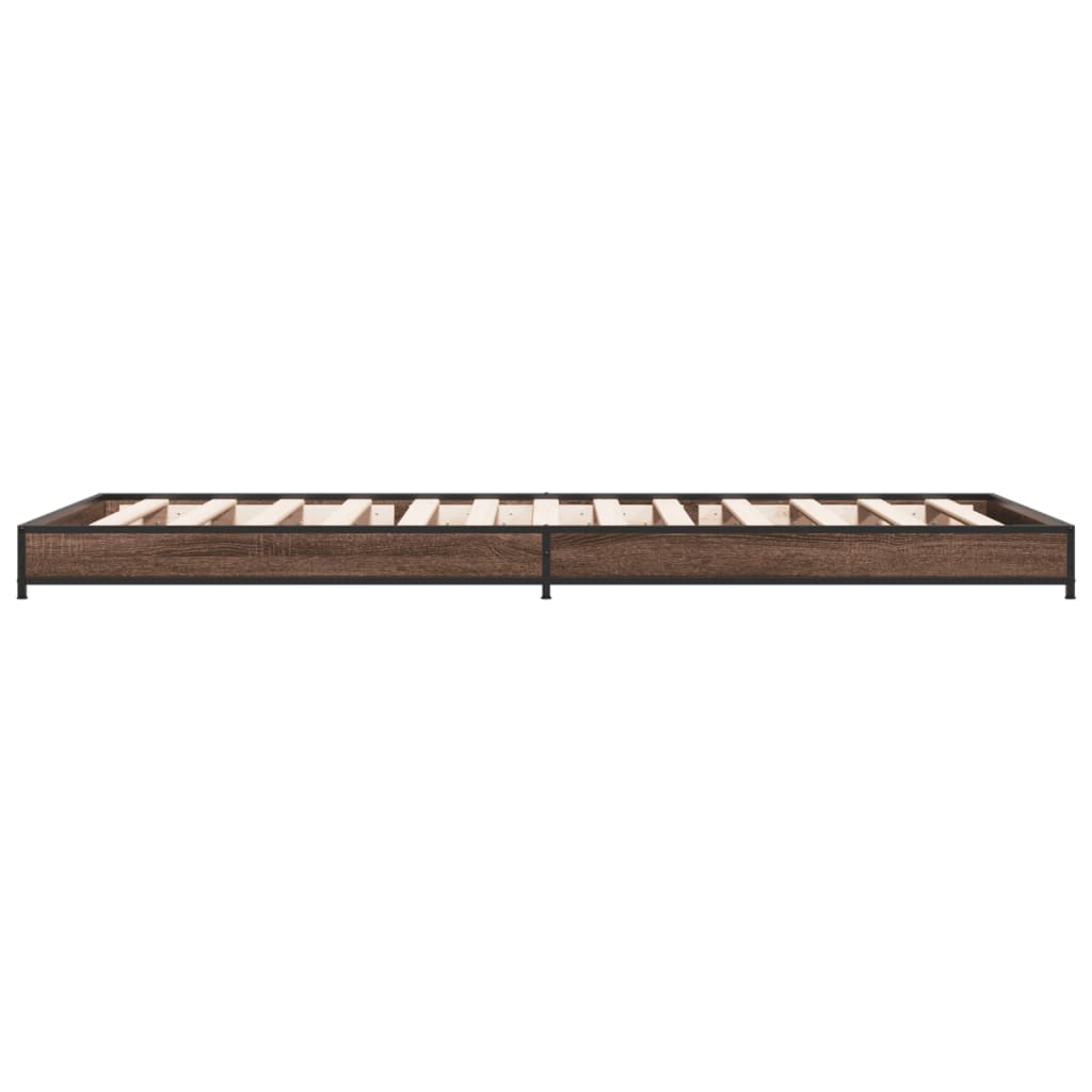 Cadre de lit sans matelas chêne marron 90x200 cm - XIOS