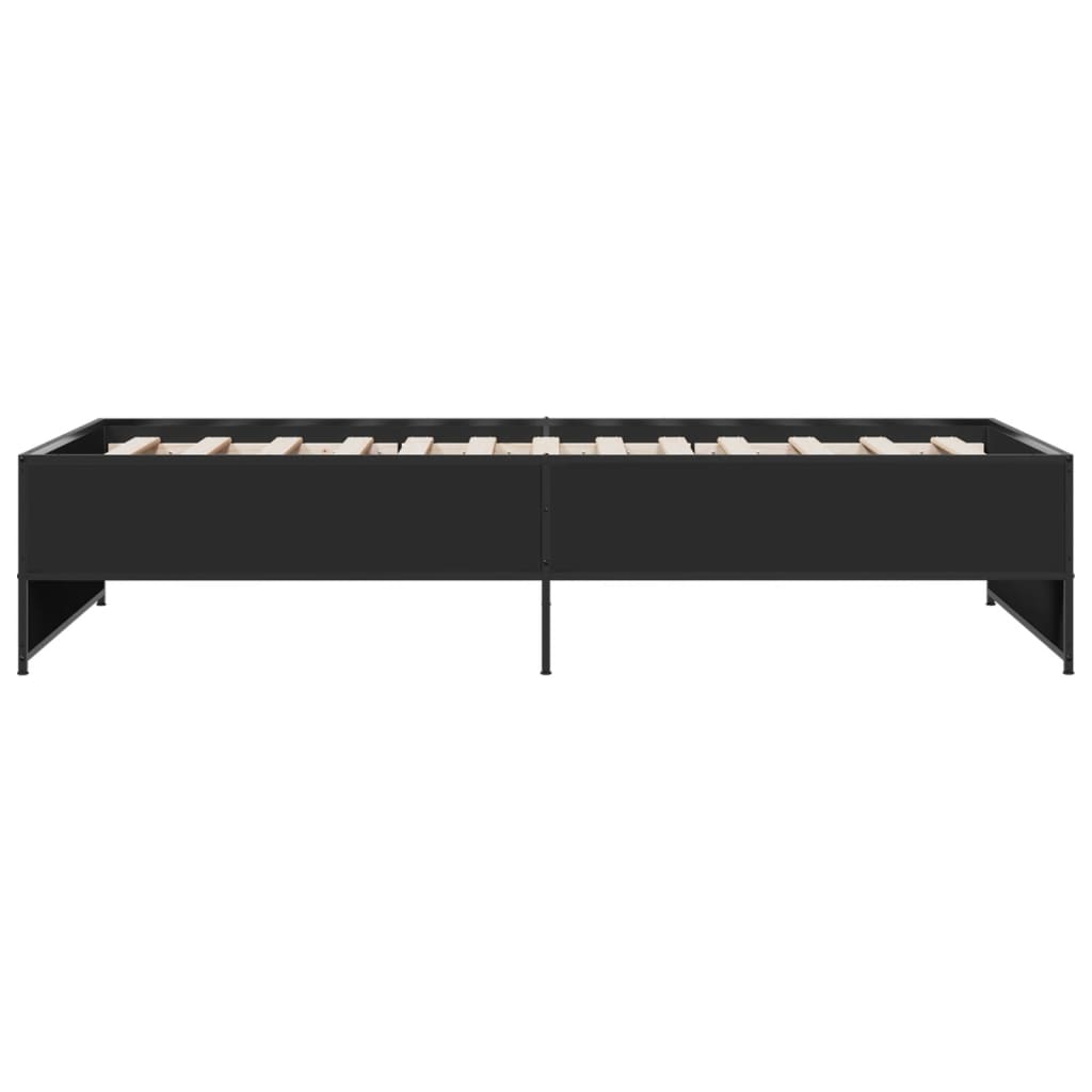 Cadre de lit sans matelas noir 100x200 cm - XIOS