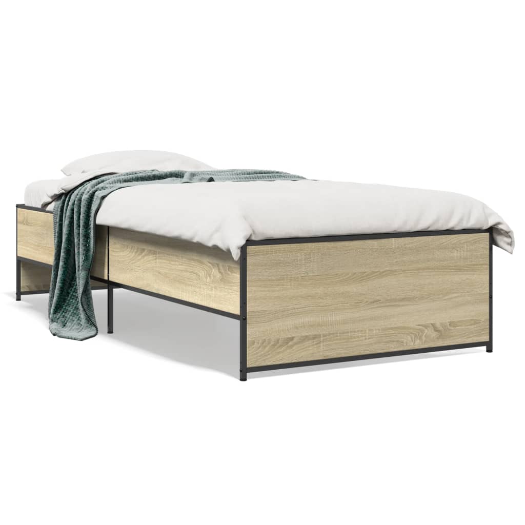 Cadre de lit sans matelas chêne sonoma 100x200 cm - XIOS