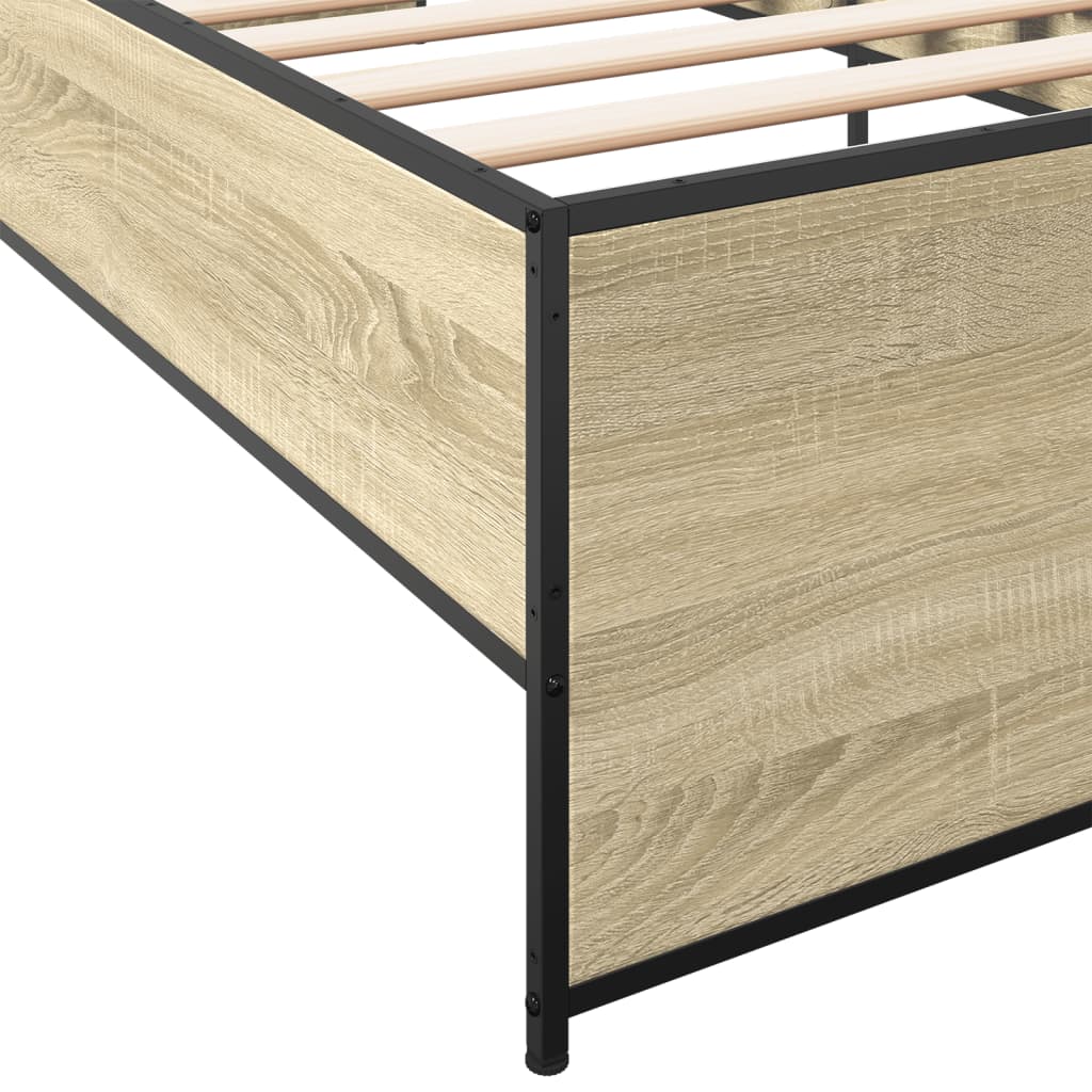 Cadre de lit sans matelas chêne sonoma 90x200 cm - XIOS