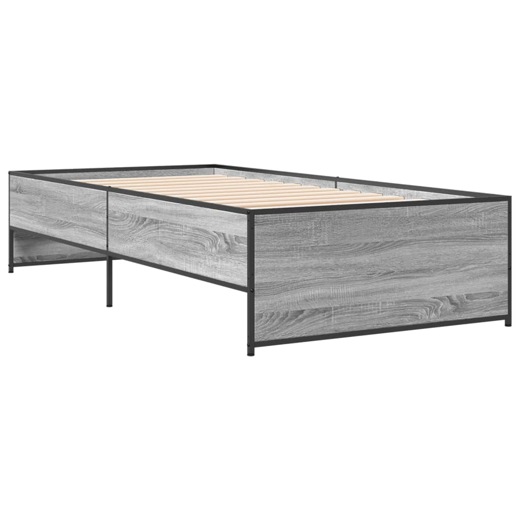 Cadre de lit sans matelas sonoma gris 90x190 cm - XIOS