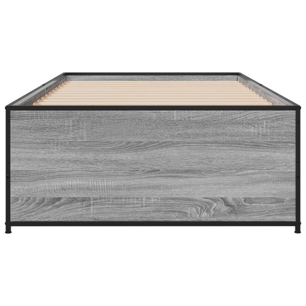 Cadre de lit sans matelas sonoma gris 90x190 cm - XIOS