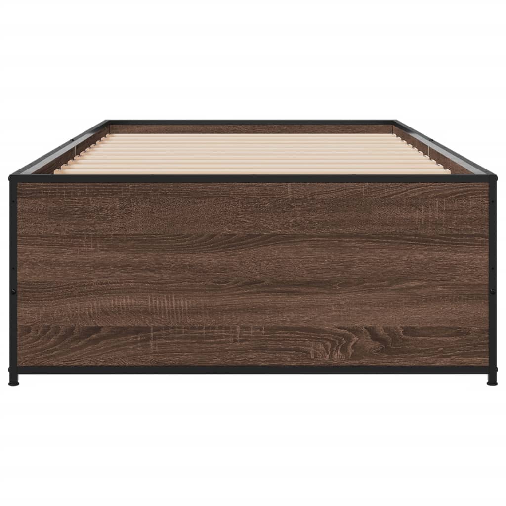 Cadre de lit sans matelas chêne marron 90x190 cm - XIOS