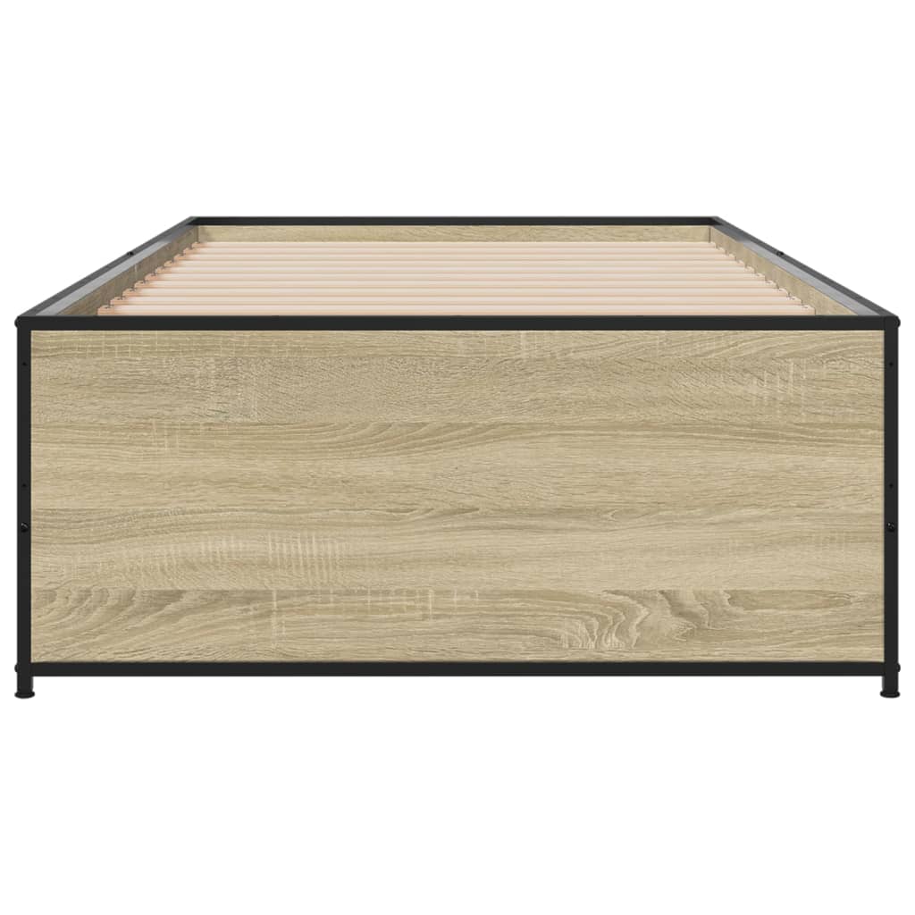 Cadre de lit sans matelas chêne sonoma 75x190 cm - XIOS