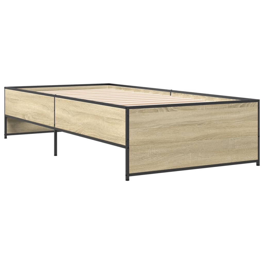 Cadre de lit sans matelas chêne sonoma 75x190 cm - XIOS
