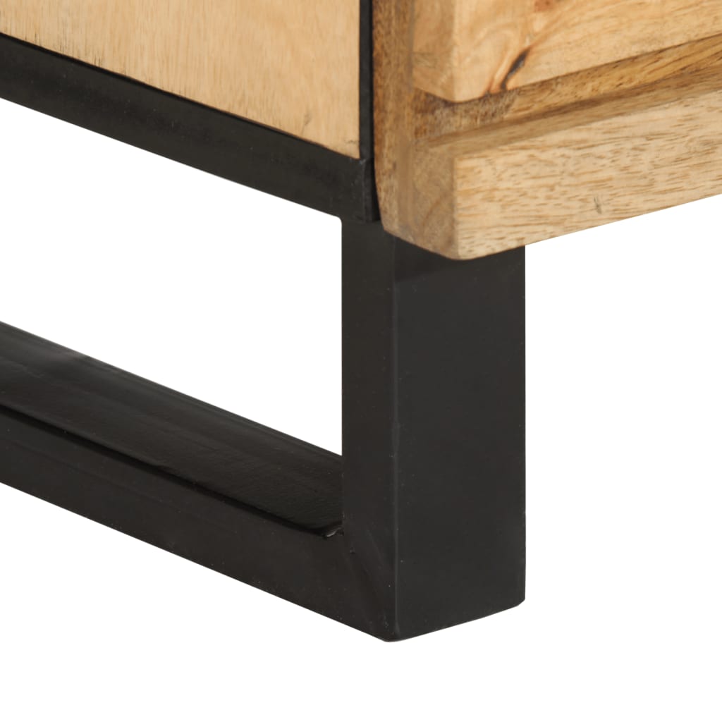 Buffets 2 pcs 60x34x75 cm bois de manguier massif brut - XIOS