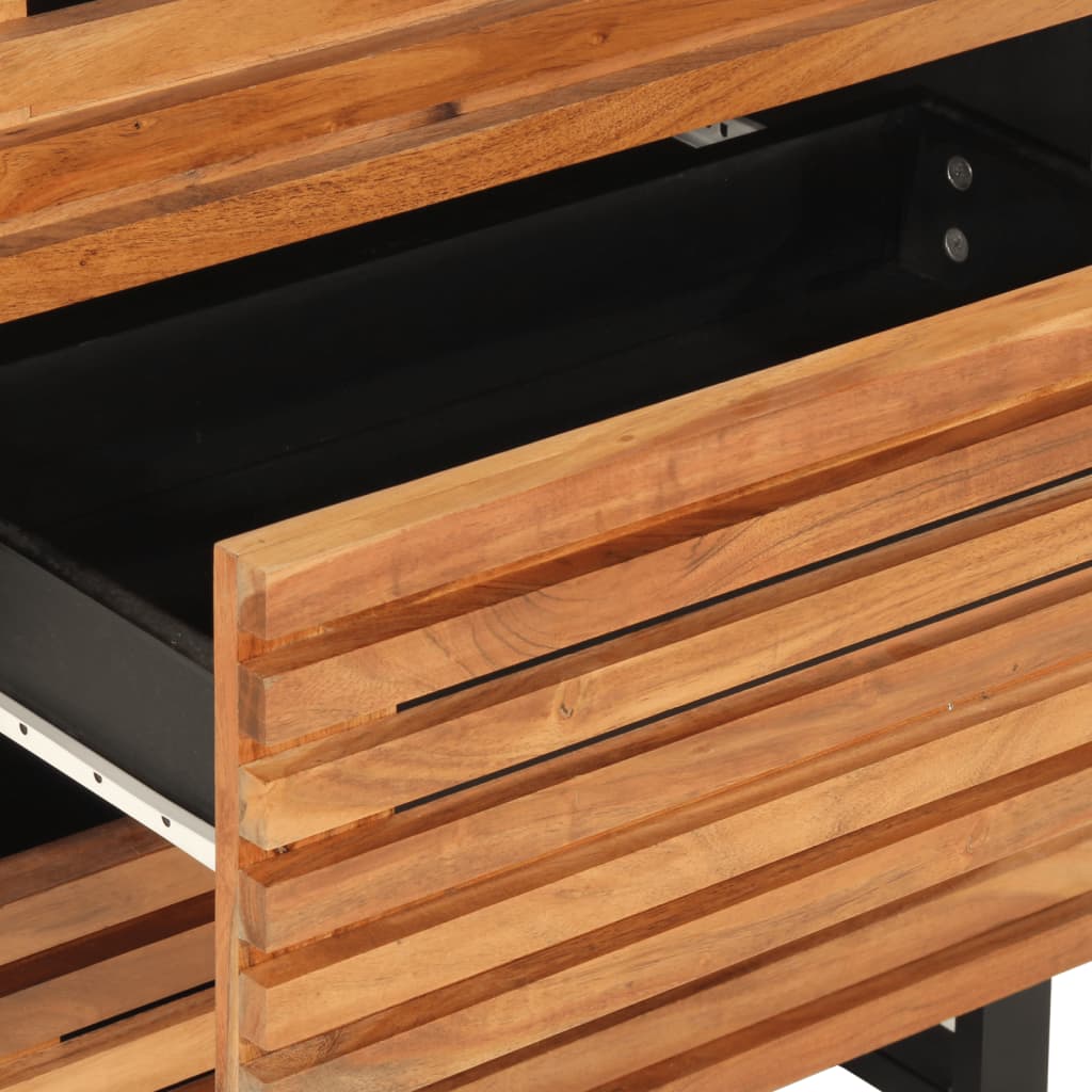 Buffets 2 pcs 60x34x75 cm bois d'acacia massif - XIOS