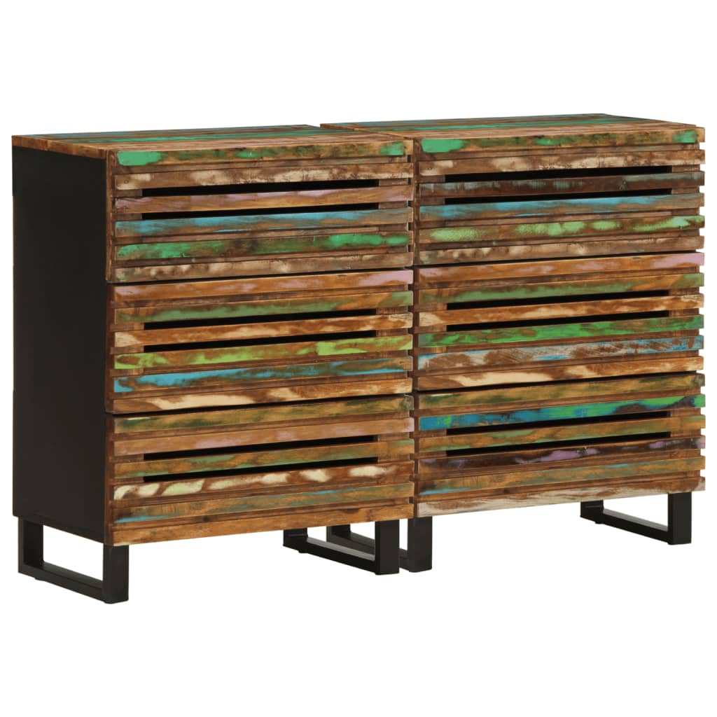 Buffets 2 pcs 60x34x75 cm bois d'acacia massif - XIOS