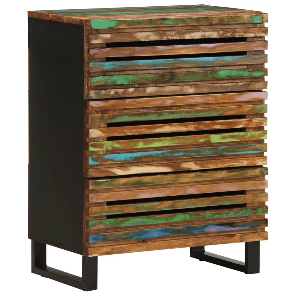 Buffets 3 pcs 60x34x75 cm bois d'acacia massif - XIOS