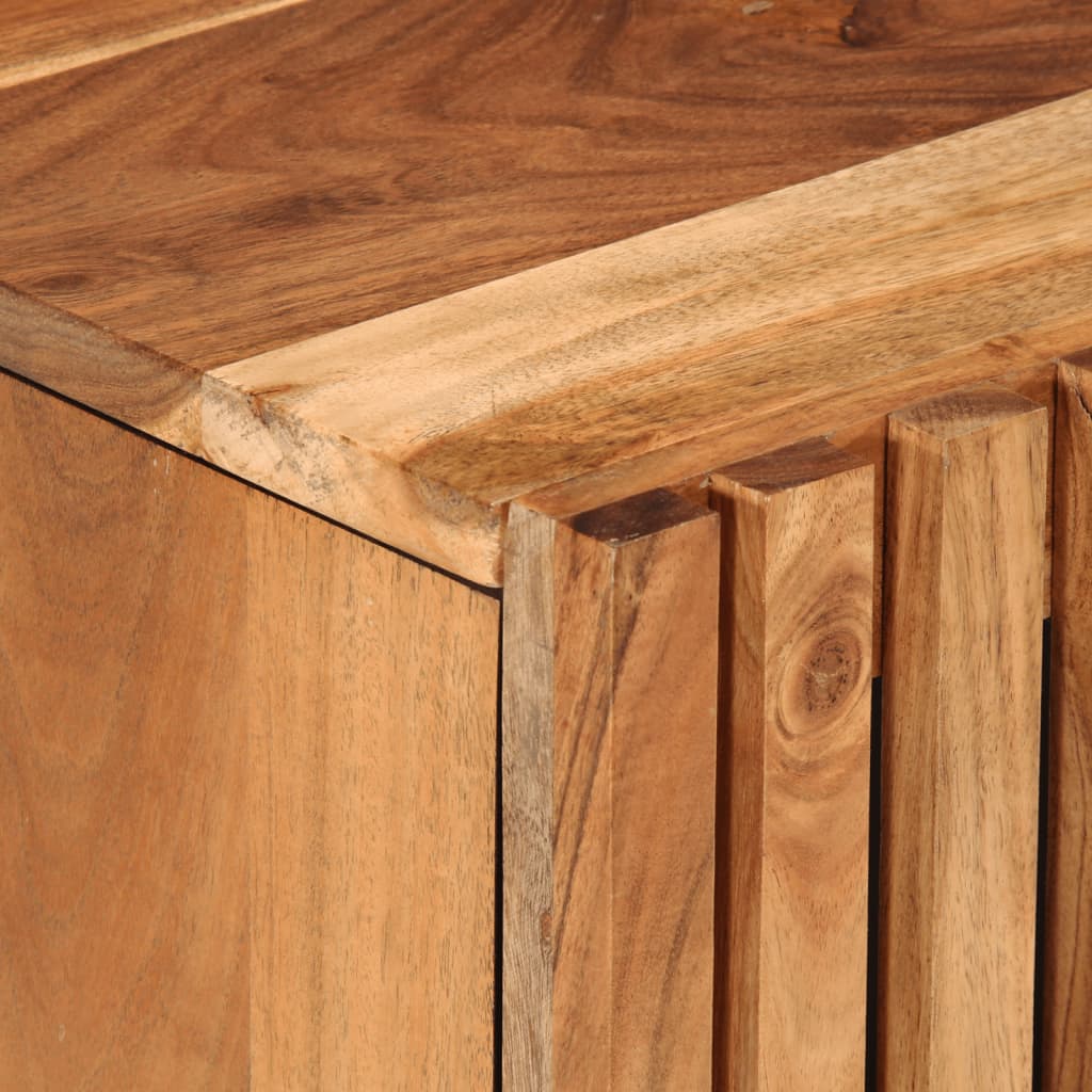Ensemble de meubles de salle de bain 2 pcs bois massif d'acacia