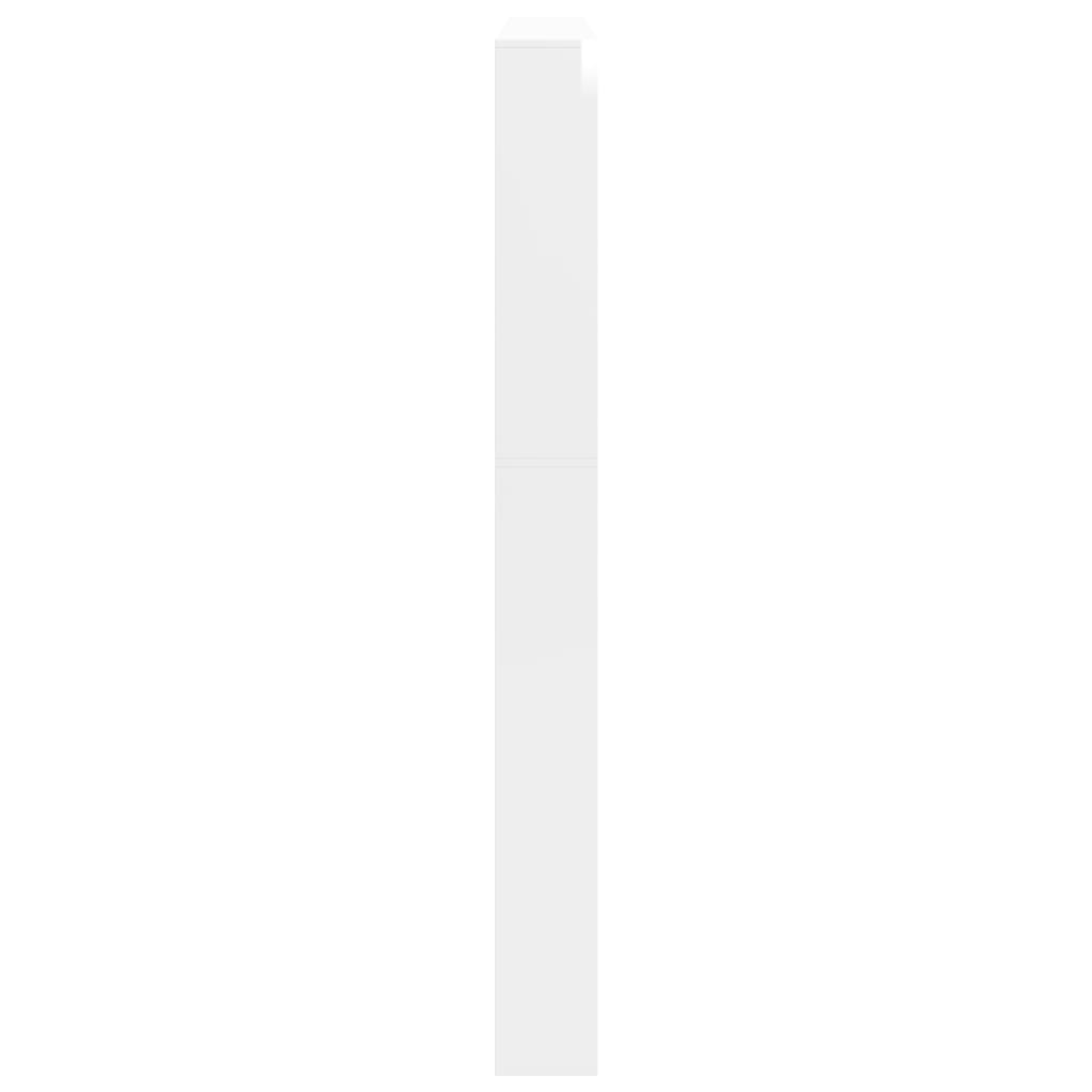 Armoire chaussures miroir 5niveaux blanc brillant 63x17x169,5cm - XIOS