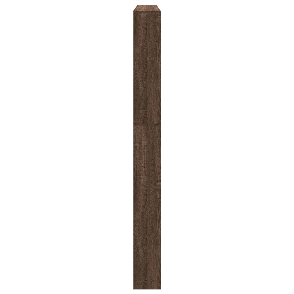Armoire à chaussures miroir 5niveaux Chêne marron 63x17x169,5cm - XIOS