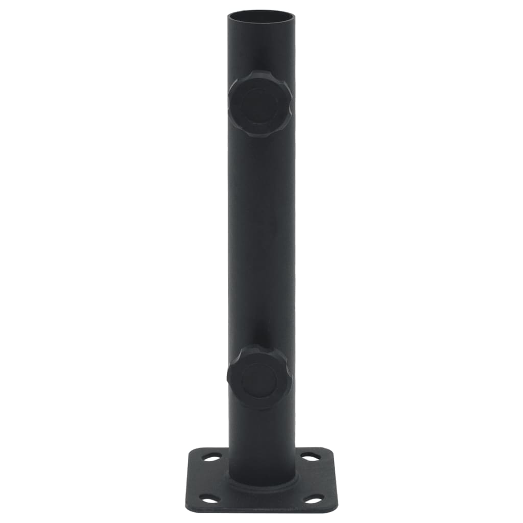 Base de parasol pour mât Ø32/34/38 mm noir mat acier Supports pour parasols vidaXL