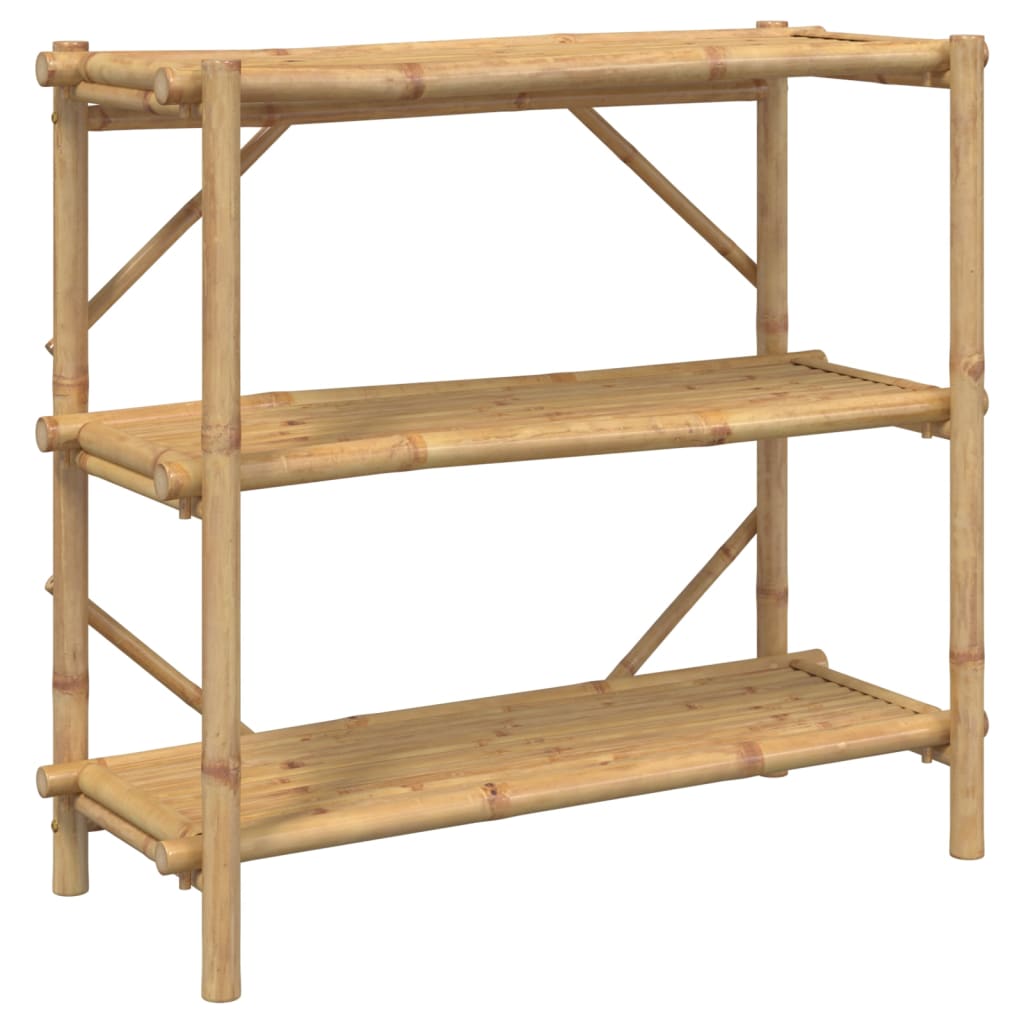 Étagère à 3 niveaux 100x40x90 cm bambou - XIOS