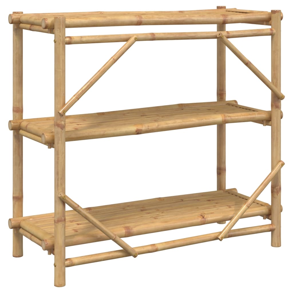 Étagère à 3 niveaux 100x40x90 cm bambou - XIOS
