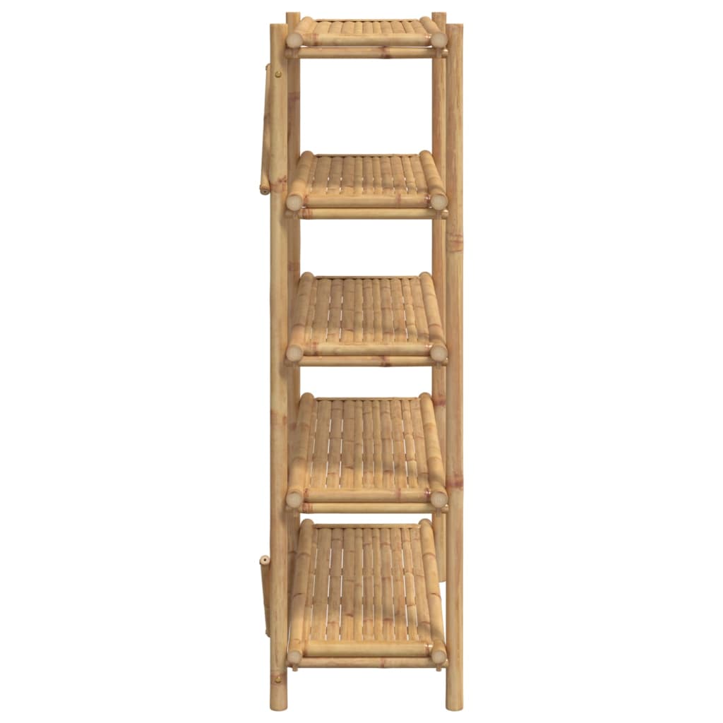 Étagère à 5 niveaux 100x40x150 cm bambou - XIOS