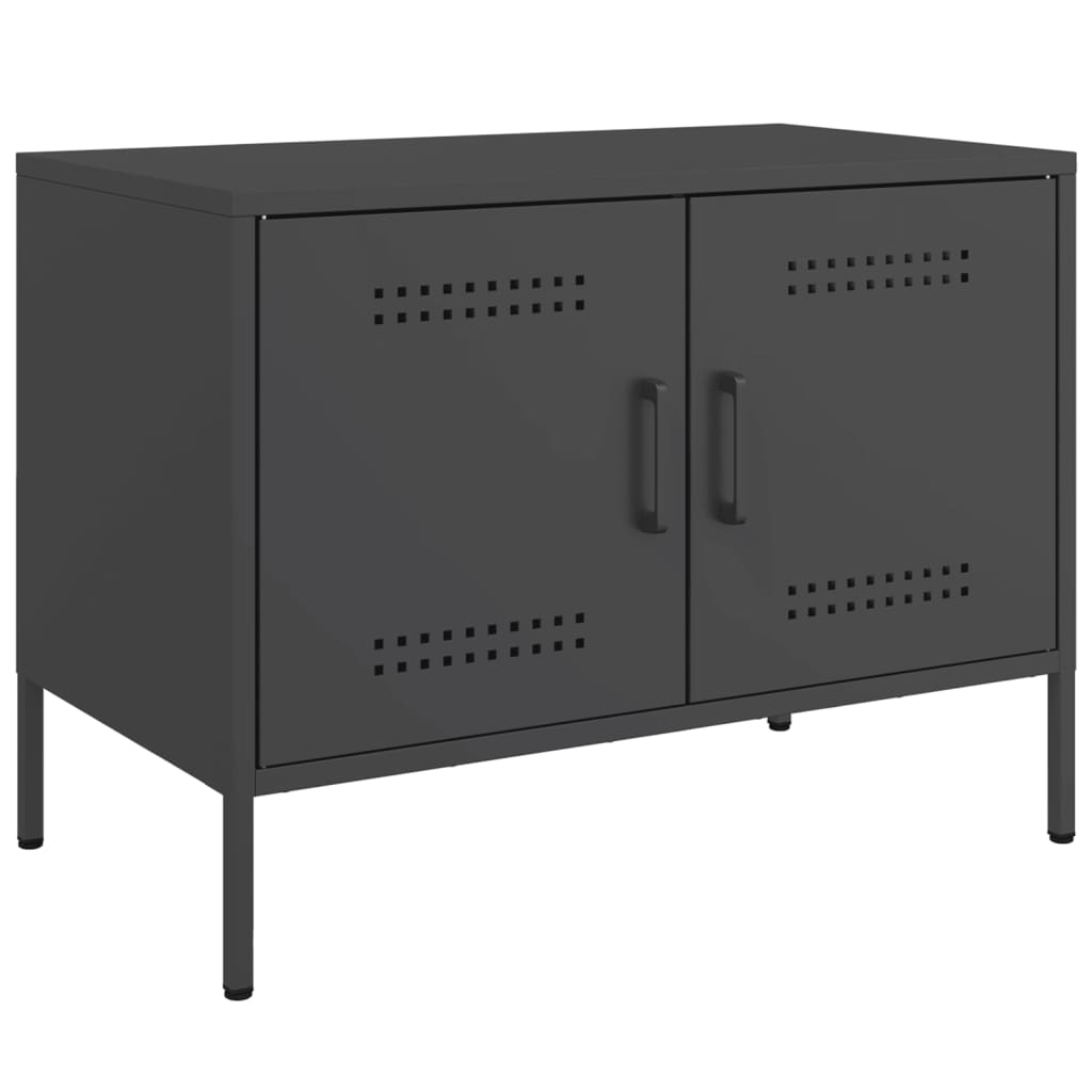 Meubles TV 2 pcs noir 68x39x50,5 cm acier - XIOS