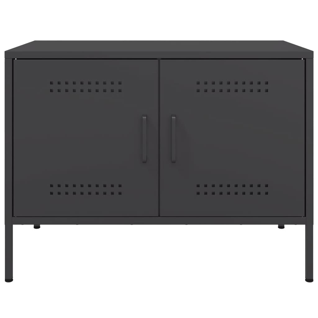 Meubles TV 2 pcs noir 68x39x50,5 cm acier - XIOS