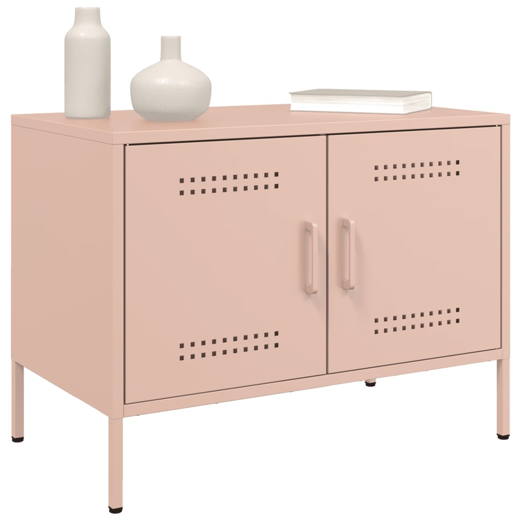 Meubles TV 2 pcs rose 68x39x50,5 cm acier - XIOS