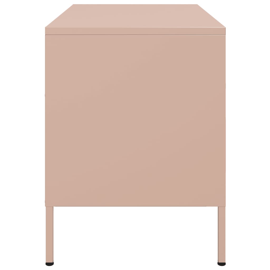 Meubles TV 2 pcs rose 68x39x50,5 cm acier - XIOS