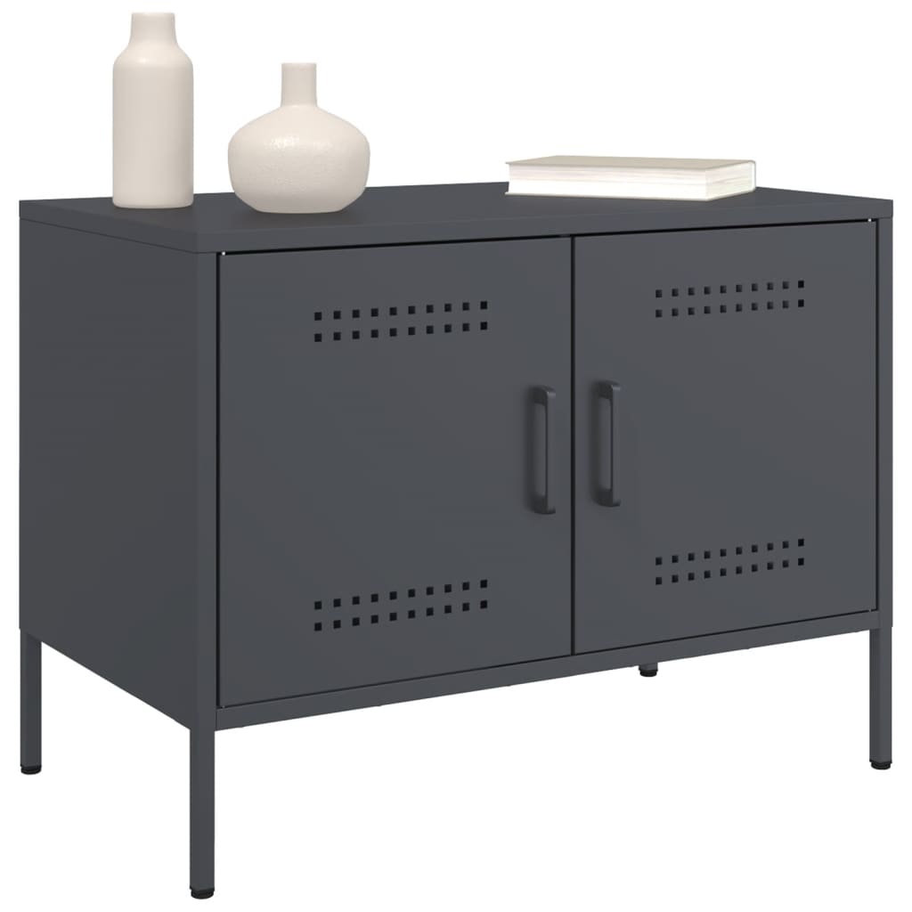Meubles TV 2 pcs anthracite 68x39x50,5 cm acier - XIOS