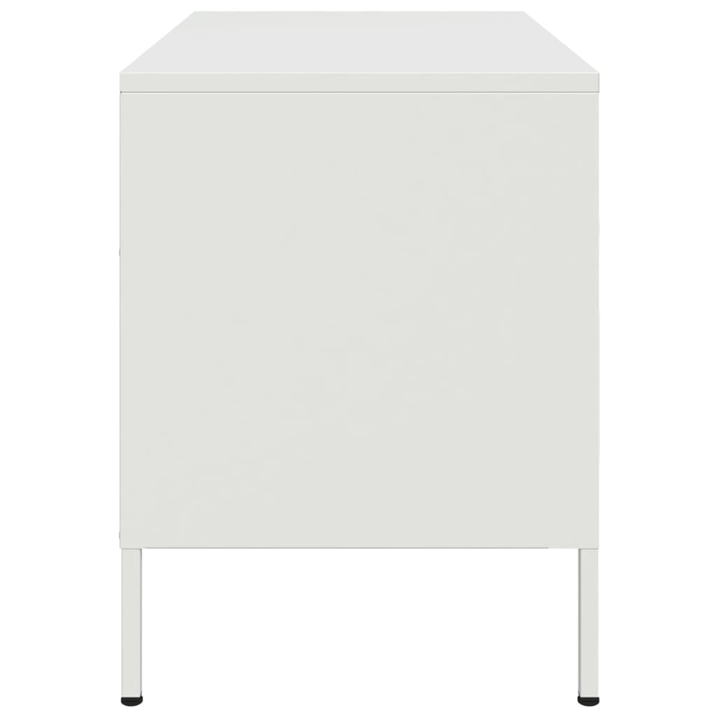 Meubles TV 2 pcs blanc 68x39x50,5 cm acier - XIOS