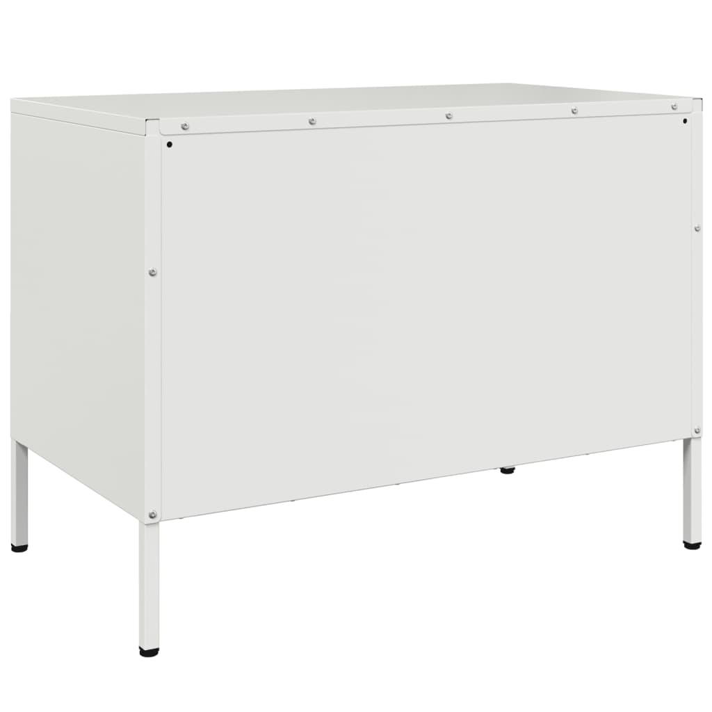 Meubles TV 2 pcs blanc 68x39x50,5 cm acier - XIOS