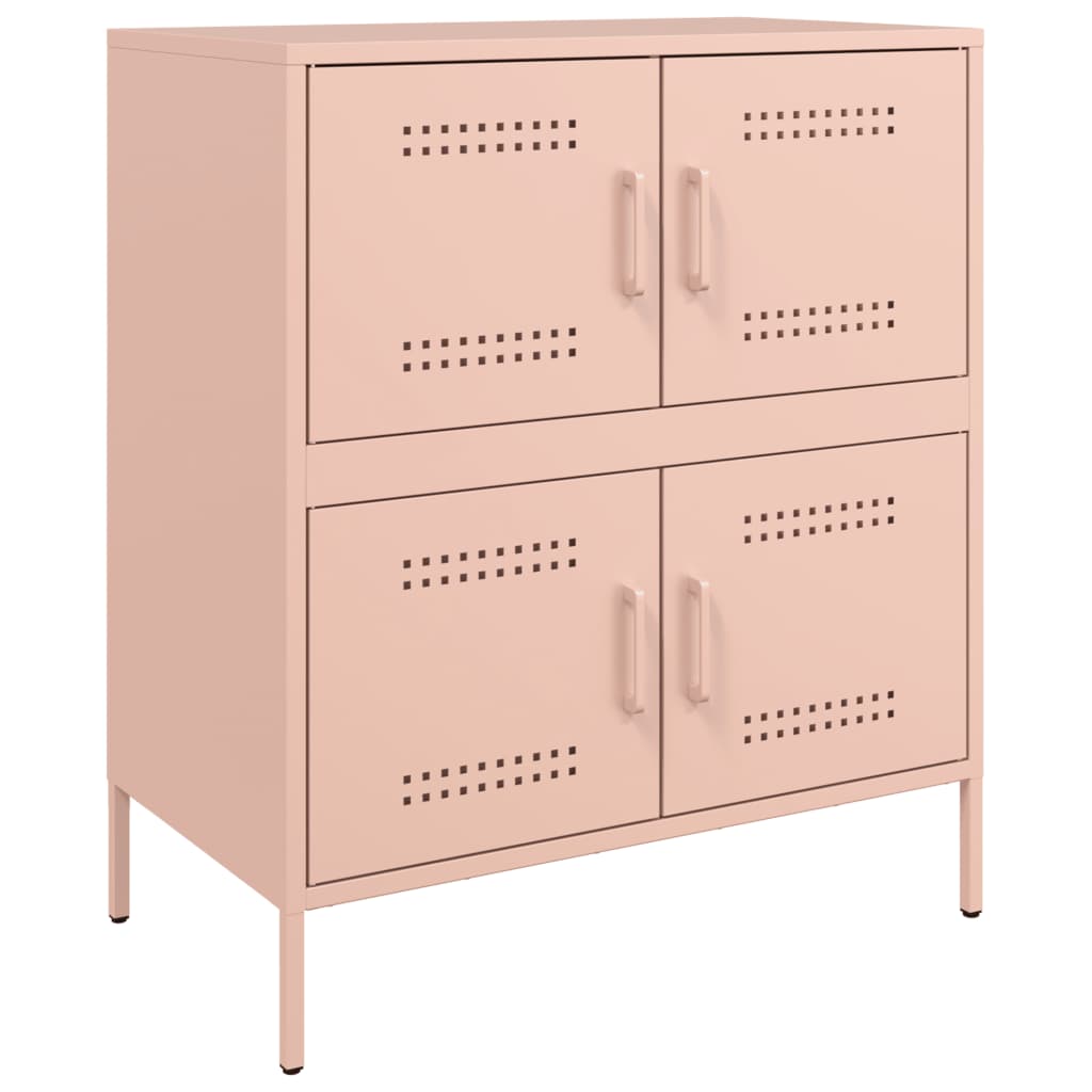 Buffet rose 68x39x79 cm acier - XIOS