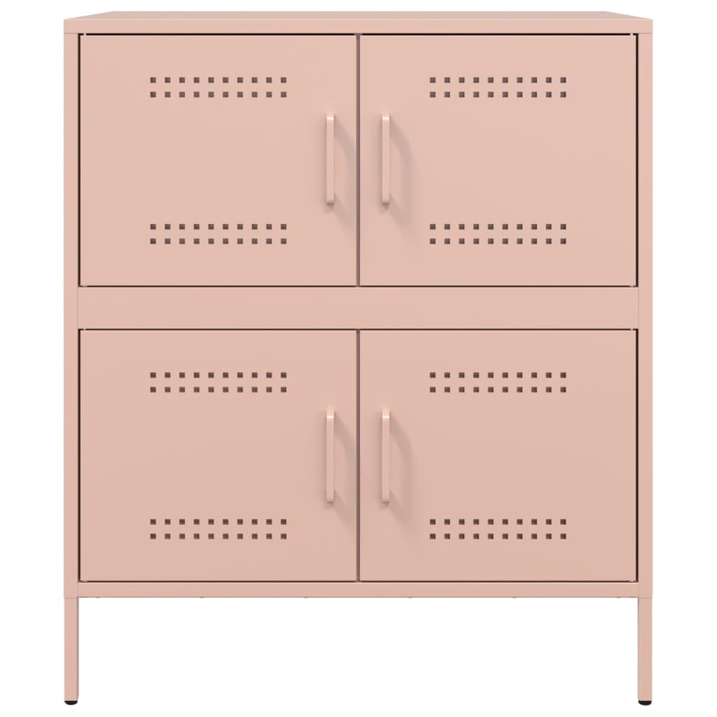 Buffet rose 68x39x79 cm acier - XIOS