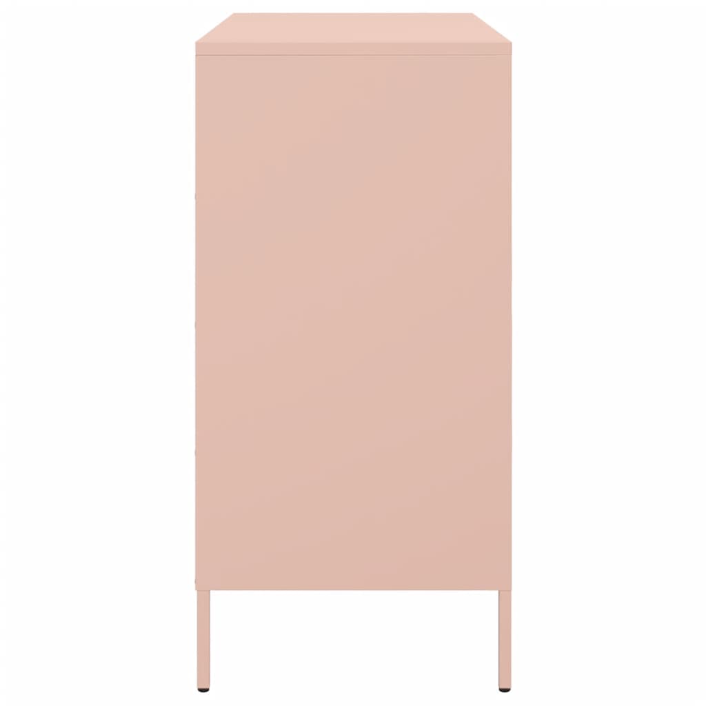 Buffet rose 68x39x79 cm acier - XIOS