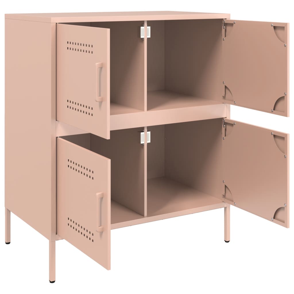 Buffet rose 68x39x79 cm acier - XIOS
