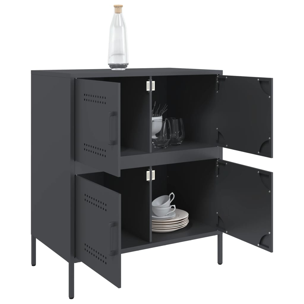 Buffet anthracite 68x39x79 cm acier - XIOS