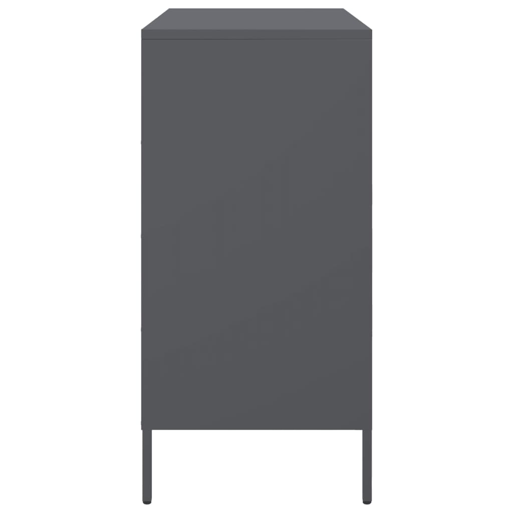 Buffet anthracite 68x39x79 cm acier - XIOS