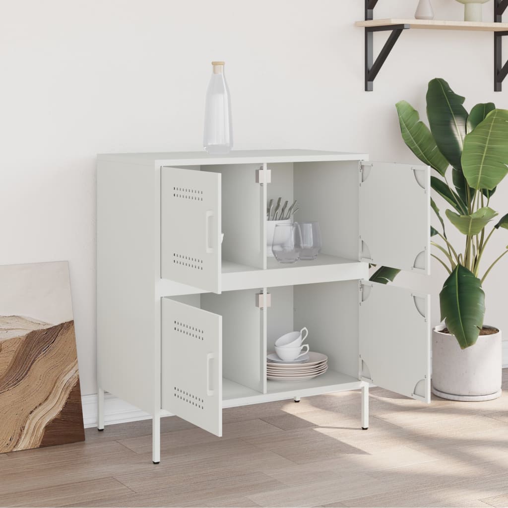 Buffet blanc 68x39x79 cm acier - XIOS