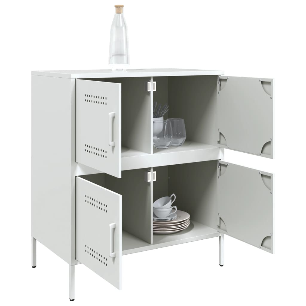 Buffet blanc 68x39x79 cm acier - XIOS